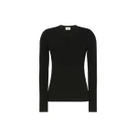 Max Mara Multie Stretch Viscose Jersey T-Shirt in Black | T-shirts | Coveti