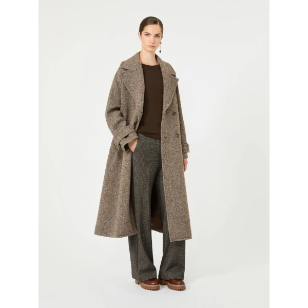 Max Mara Multie Stretch Viscose Jersey T-Shirt in Dark Brown | T-shirts | Coveti