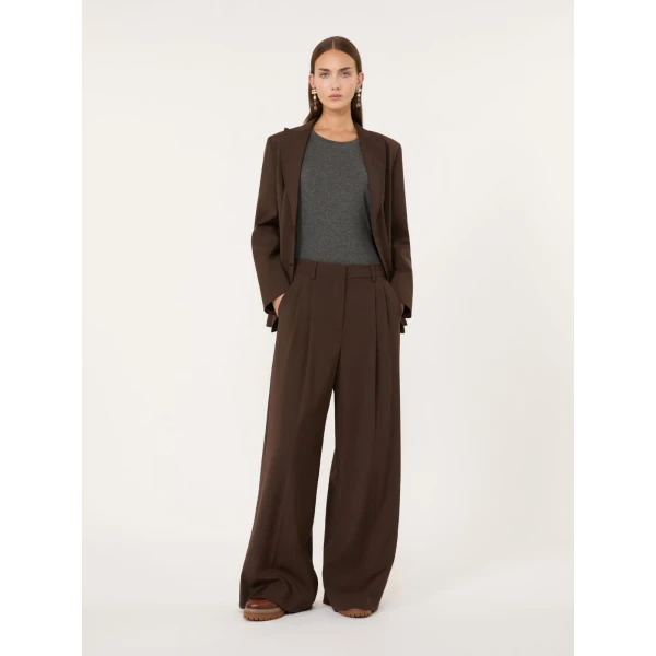 Max Mara Multie Stretch Viscose Jersey T-Shirt in Dark Grey | T-shirts | Coveti