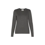 Max Mara Multie Stretch Viscose Jersey T-Shirt in Dark Grey | T-shirts | Coveti