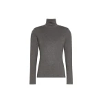 Max Mara Multif Stretch Viscose Jersey Turtleneck Top in Dark Grey | Tops | Coveti