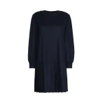 Max Mara Navetta Jacquard Jersey Mini Dress in Navy | Mini Dresses | Coveti