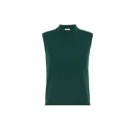 Max Mara Nazione Sleeveless Stretch Viscose Jumper in Green | Sweaters | Coveti