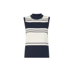 Max Mara Nazione Sleeveless Stretch Viscose Jumper in Navy Style 2 | Sweaters | Coveti