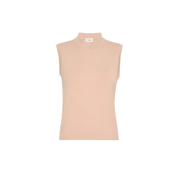Max Mara Nazione Sleeveless Stretch Viscose Jumper in Pink | Sweaters | Coveti