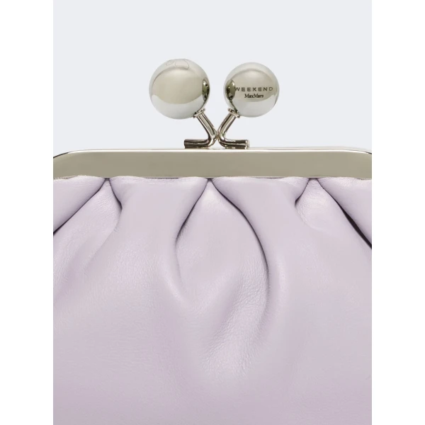 Max Mara Nembi Extra Small Shiny Sheepskin Pasticcino Bag in Lilac | Mini Bags | Coveti