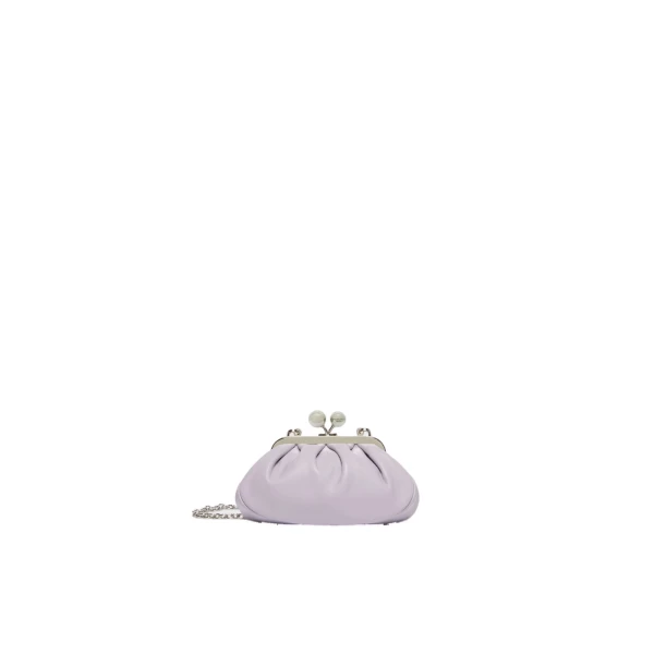 Max Mara Nembi Extra Small Shiny Sheepskin Pasticcino Bag in Lilac | Mini Bags | Coveti