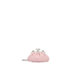 Max Mara Nembi Extra Small Shiny Sheepskin Pasticcino Bag in Pink | Mini Bags | Coveti
