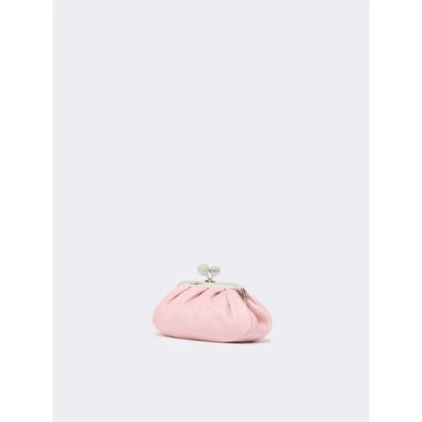 Max Mara Nembi Extra Small Shiny Sheepskin Pasticcino Bag in Pink | Mini Bags | Coveti