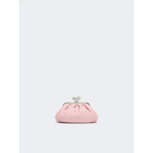 Max Mara Nembi Extra Small Shiny Sheepskin Pasticcino Bag in Pink | Mini Bags | Coveti