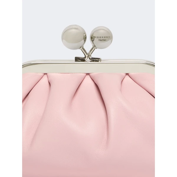 Max Mara Nembi Extra Small Shiny Sheepskin Pasticcino Bag in Pink | Mini Bags | Coveti
