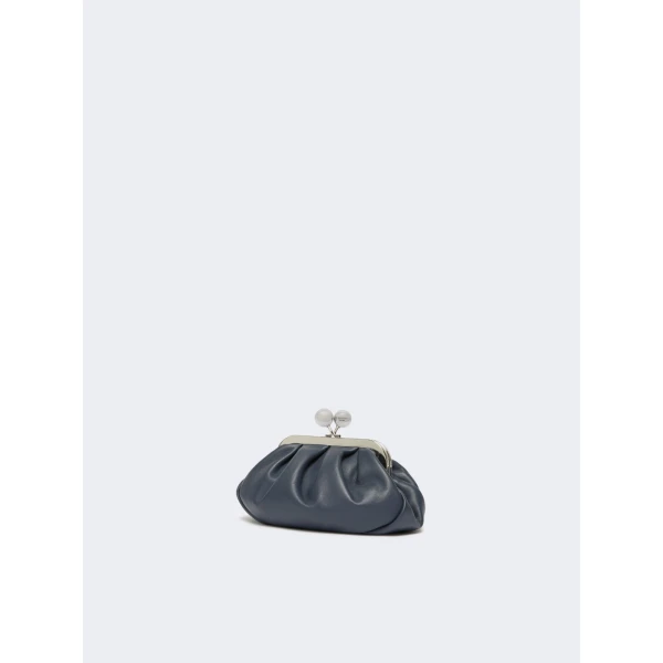 Max Mara Nembi Extra Small Shiny Sheepskin Pasticcino Bag in Ultramarine | Mini Bags | Coveti