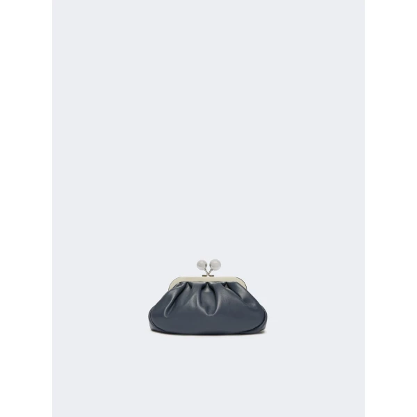 Max Mara Nembi Extra Small Shiny Sheepskin Pasticcino Bag in Ultramarine | Mini Bags | Coveti