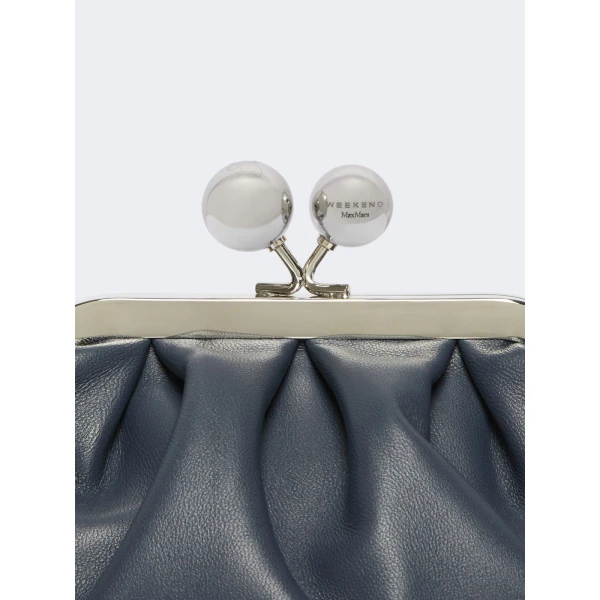 Max Mara Nembi Extra Small Shiny Sheepskin Pasticcino Bag in Ultramarine | Mini Bags | Coveti