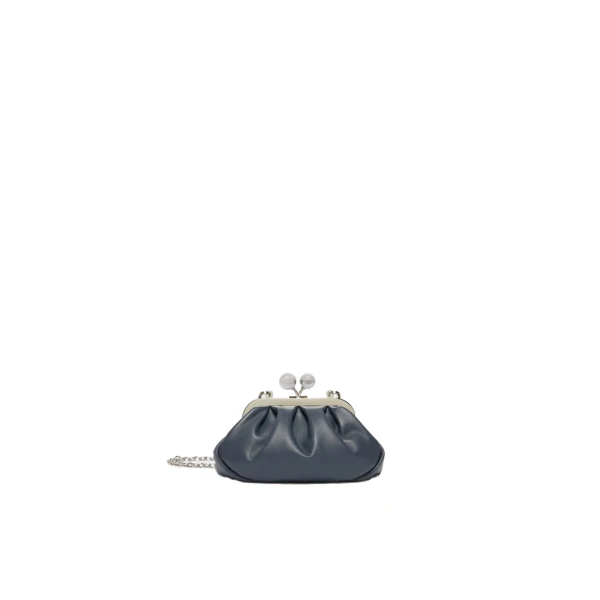 Max Mara Nembi Extra Small Shiny Sheepskin Pasticcino Bag in Ultramarine | Mini Bags | Coveti