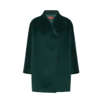 Max Mara Nembo Cocoon Wool Coat in Green | Wool Coat | Coveti