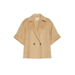 Max Mara Neo Short Double Wool Coat in Camel | Wool Coat | Coveti