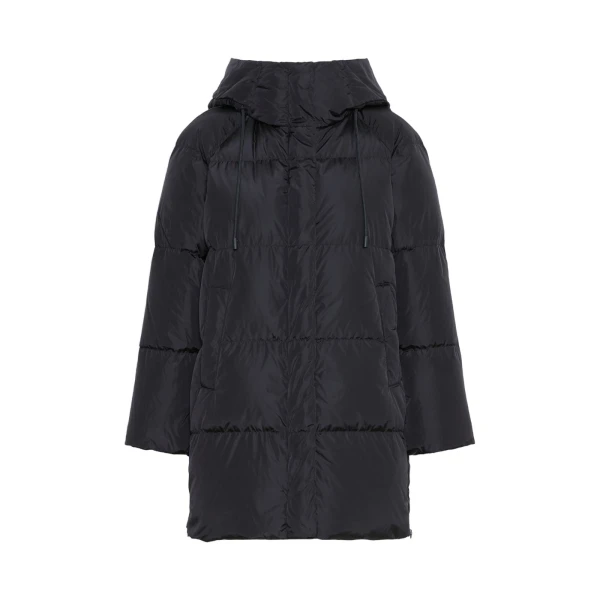 Max Mara Newbembo Water-Repellent Taffeta Midi Parka in Black | Coats | Coveti