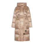 Max Mara Nido Long Water-Repellent Puffer in Clay | Coats | Coveti