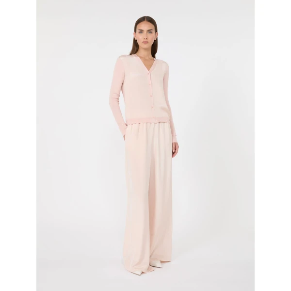 Max Mara Ninfee Cashmere and Silk Cardigan in Pink | Cardigan | Coveti