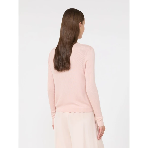 Max Mara Ninfee Cashmere and Silk Cardigan in Pink | Cardigan | Coveti