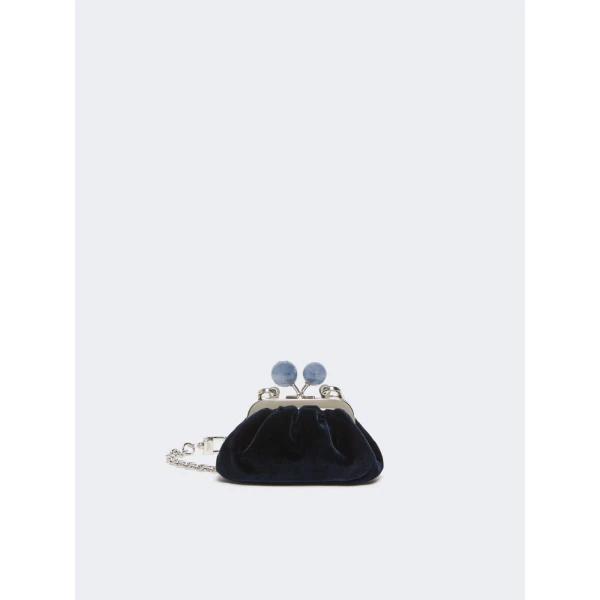 Max Mara Nocino Velvet Nano Pasticcino Bag in Midnight Blue | Mini Bags | Coveti