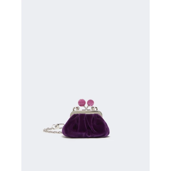 Max Mara Nocino Velvet Nano Pasticcino Bag in Purple | Mini Bags | Coveti