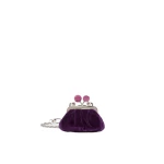 Max Mara Nocino Velvet Nano Pasticcino Bag in Purple | Mini Bags | Coveti