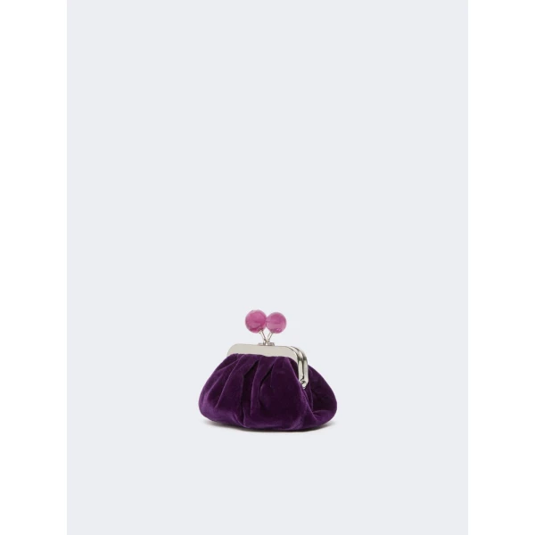 Max Mara Nocino Velvet Nano Pasticcino Bag in Purple | Mini Bags | Coveti