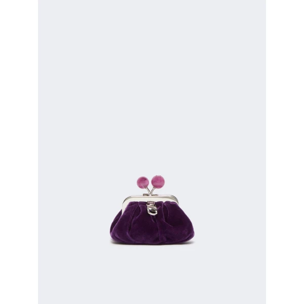 Max Mara Nocino Velvet Nano Pasticcino Bag in Purple | Mini Bags | Coveti