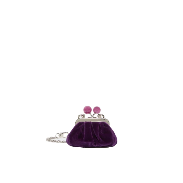 Nocino Velvet Nano Pasticcino Bag in Purple