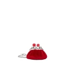 Max Mara Nocino Velvet Nano Pasticcino Bag in Red | Mini Bags | Coveti