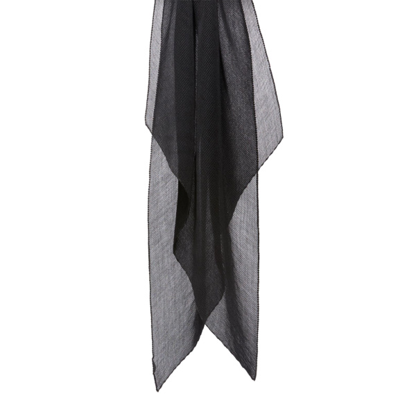 Max Mara Nome Pleated Cashmere and Silk Stole in Black | Scarves | Coveti
