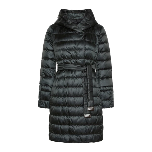 Max Mara Novef Reversible Water-Repellent Satin Down Jacket in Black | Jackets | Coveti