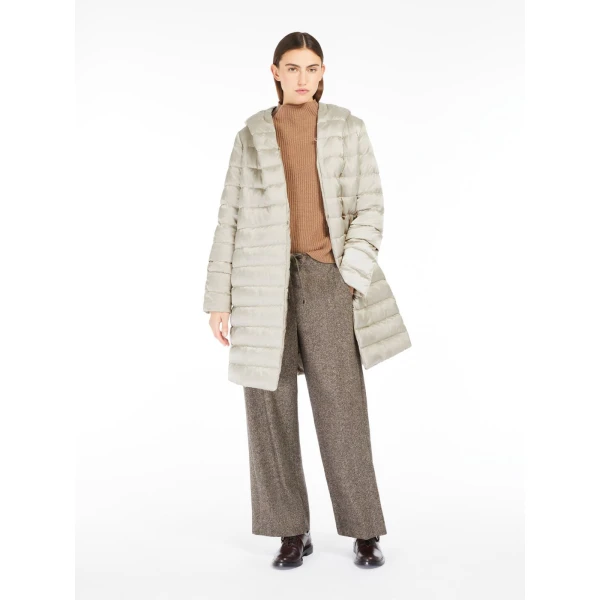 Max Mara Novef Reversible Water-Repellent Satin Down Jacket in Light | Jackets | Coveti
