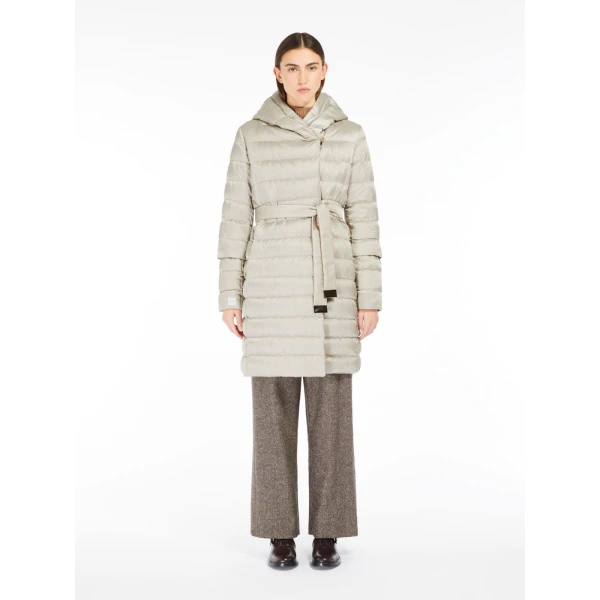 Max Mara Novef Reversible Water-Repellent Satin Down Jacket in Light | Jackets | Coveti