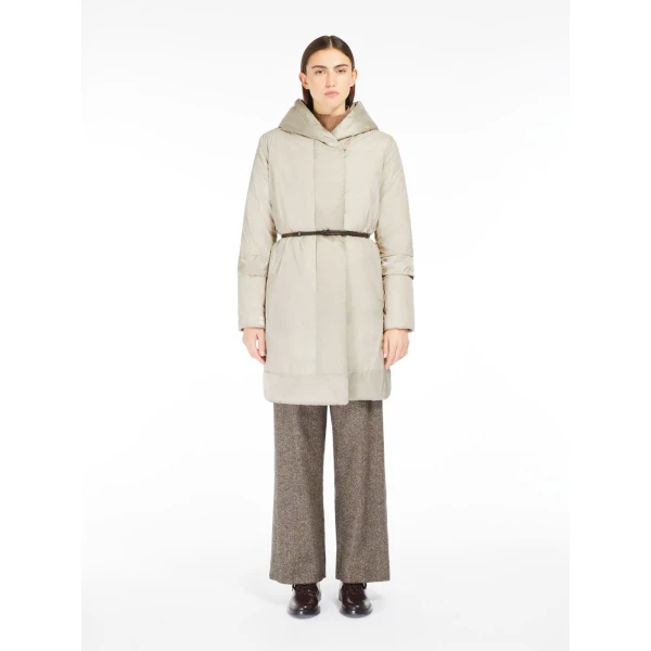 Max Mara Novef Reversible Water-Repellent Satin Down Jacket in Light | Jackets | Coveti