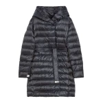 Max Mara Novef Reversible Water-Repellent Satin Down Jacket in Midnight Blue | Jackets | Coveti