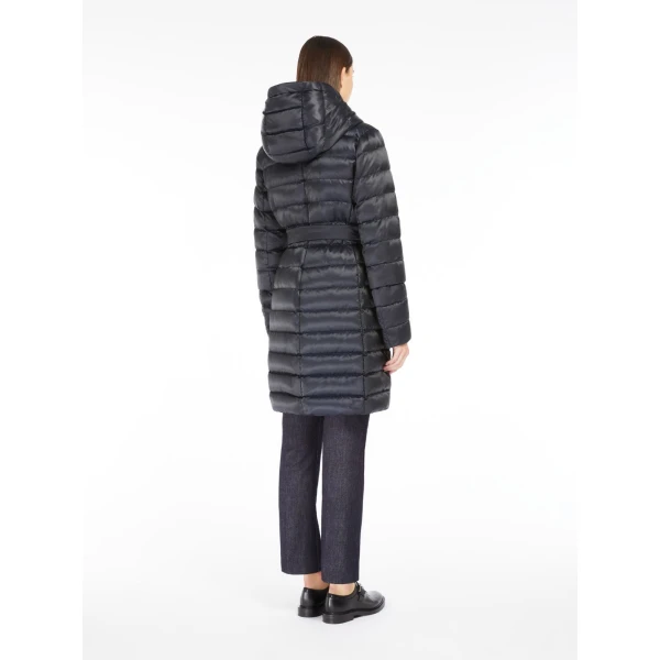 Max Mara Novef Reversible Water-Repellent Satin Down Jacket in Midnight Blue | Jackets | Coveti