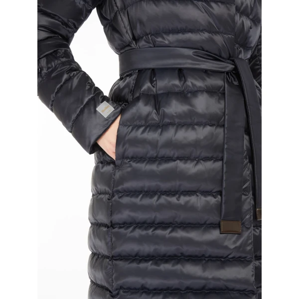 Max Mara Novef Reversible Water-Repellent Satin Down Jacket in Midnight Blue | Jackets | Coveti