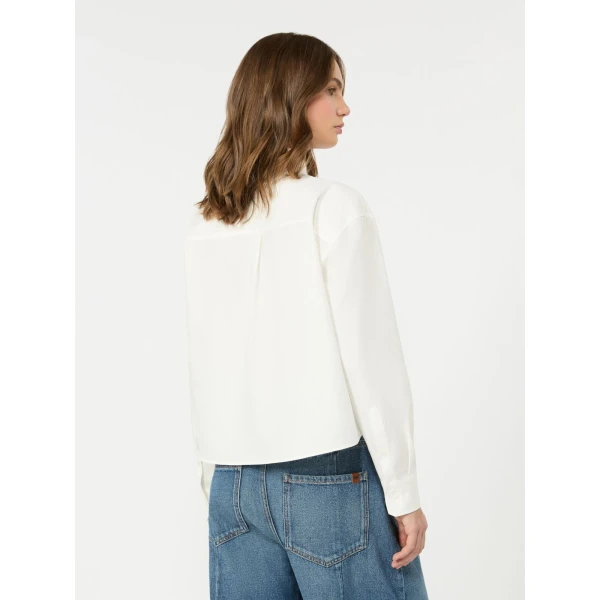 Max Mara Nuoro Cotton Oxford Shirt in White | Shirts | Coveti