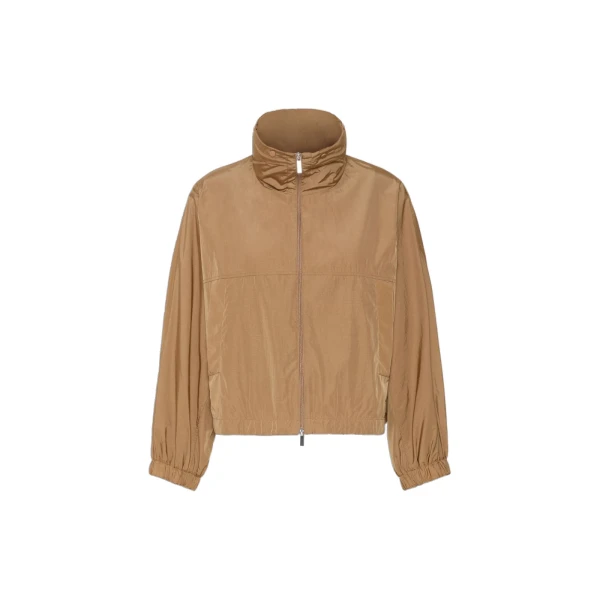Nuraghe Water-Repellent Canvas Windbreaker in Tobacco