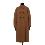 Max Mara Oca Baby Llama Cocoon Coat in Dark Brown | Coats | Coveti