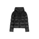 Max Mara Oceano Short Water-Repellent Puffer Jacket in Black | Jackets | Coveti