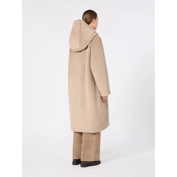 Max Mara Ode Reversible Alpaca and Wool Puffer Jacket in Beige | Jackets | Coveti