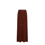 Max Mara Oggi Long Cashmere Skirt in Rust | Maxi Skirts | Coveti