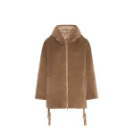 Max Mara Olivia Reversible Wool and Alpaca Puffer Jacket in Honey | Jackets | Coveti