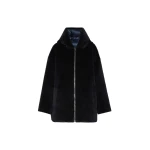 Max Mara Olivia Reversible Wool and Alpaca Puffer Jacket in Midnight Blue | Jackets | Coveti