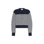 Max Mara Ombrosa Wool Cardigan in Navy | Cardigan | Coveti