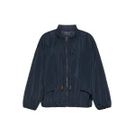 Max Mara Onde Water-Repellent Taffeta Bomber Jacket in Ultramarine | Jackets | Coveti